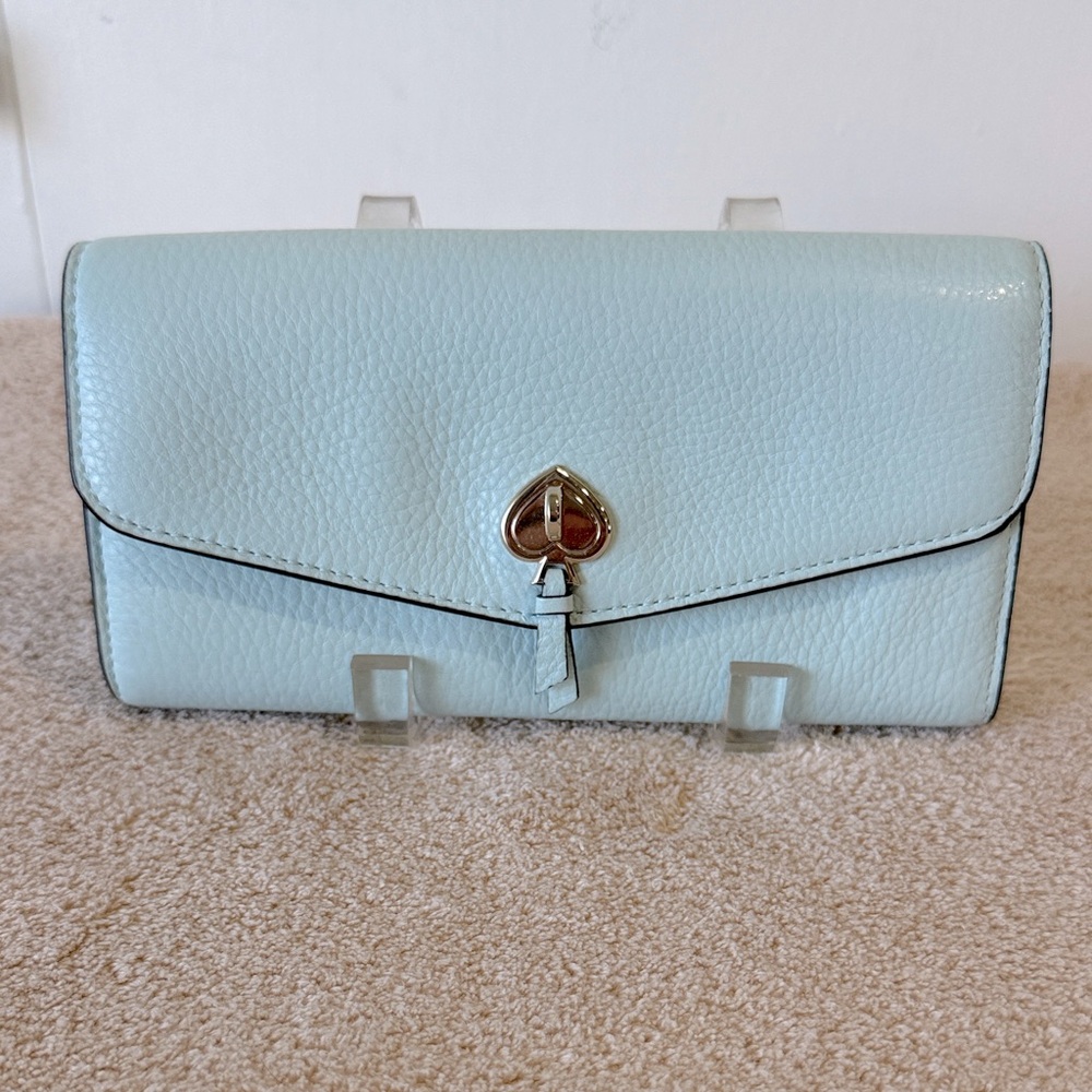 Kate Spade Light Blue Leather Women's Wallet